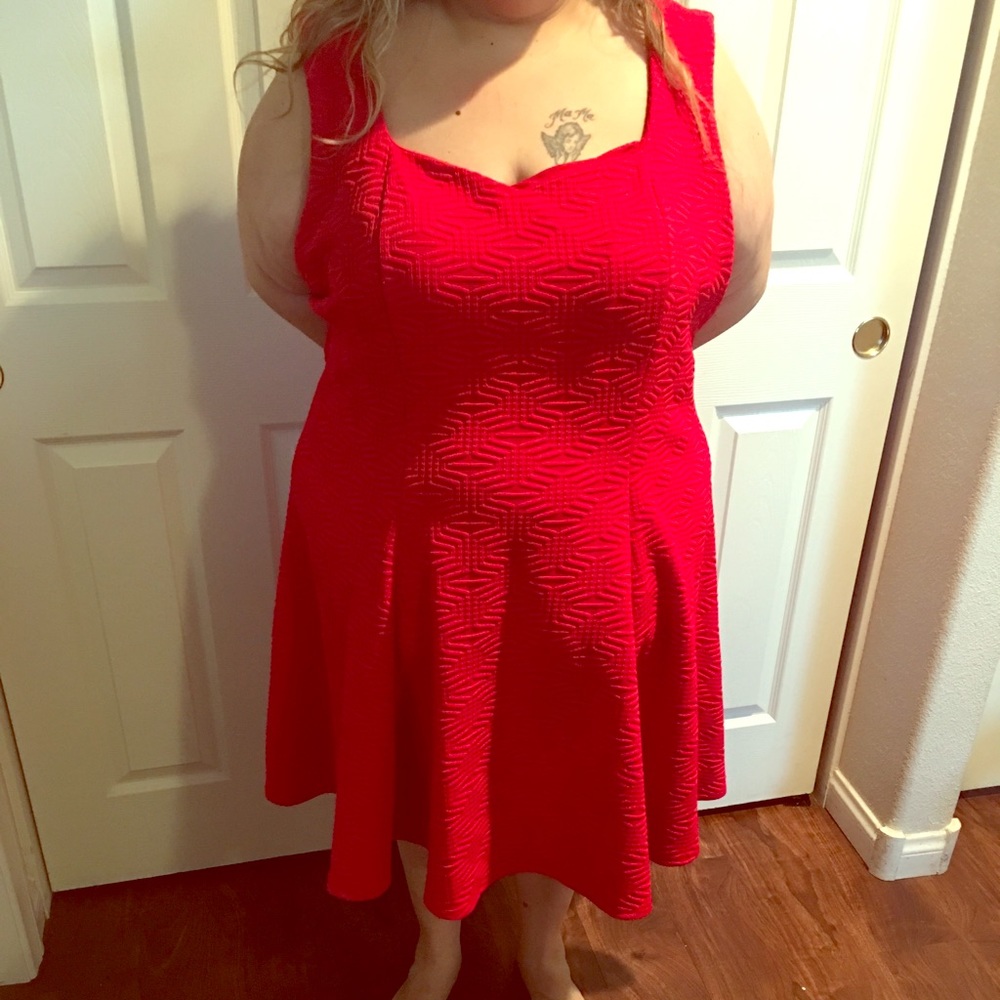 Plus size “little” red dress